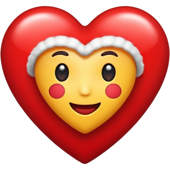 Christmas can emoji heart shaped emoji