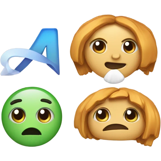 Three letter of "SMF" emoji