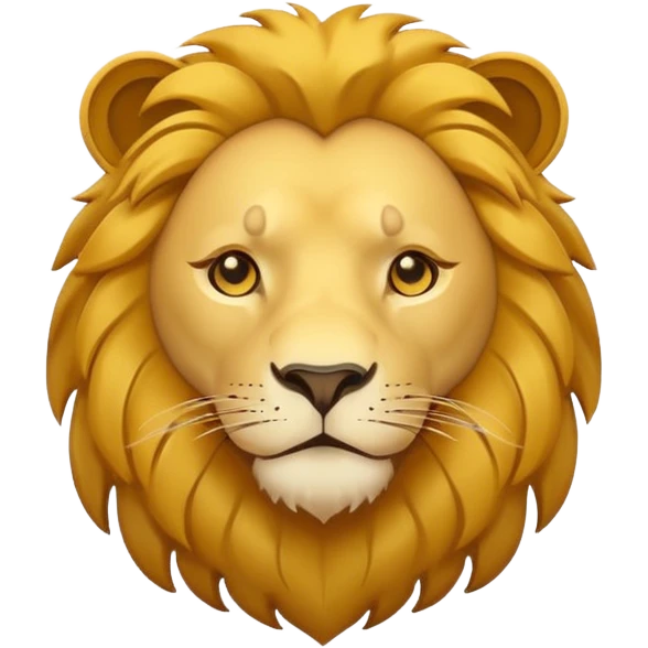 lion flat design emoji