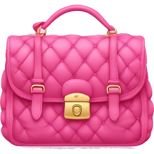 A pink luxurious bag emoji