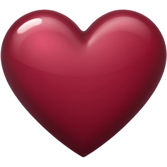 Burgundy heart emoji