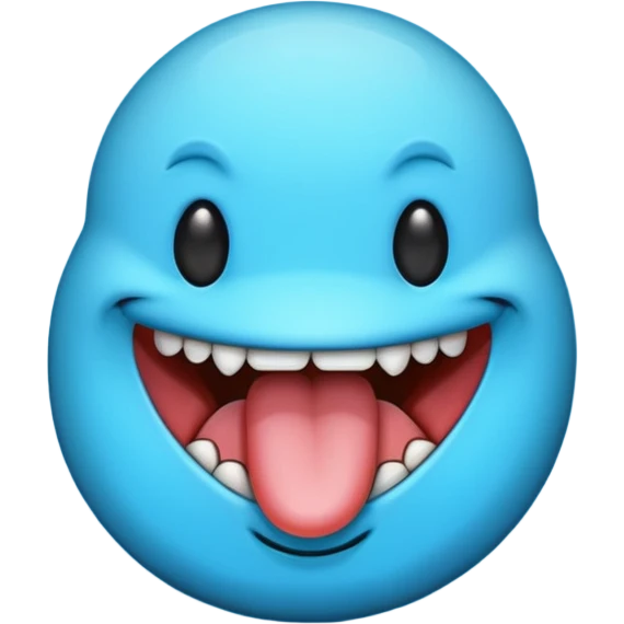 blue tongue sticking out emoji  emoji