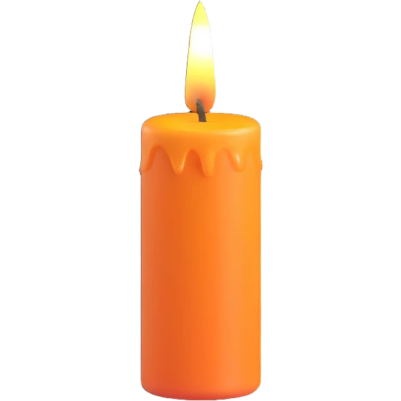 A simple candle emoji