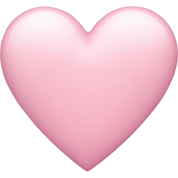 Pastel pink heart emoji