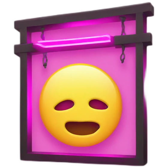 open sign neon emoji