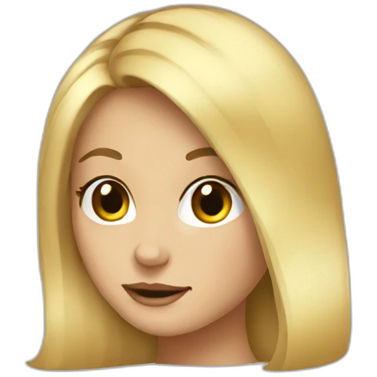 Blondie girl emoji