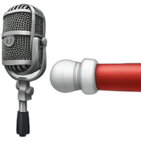 Christmas mic emoji