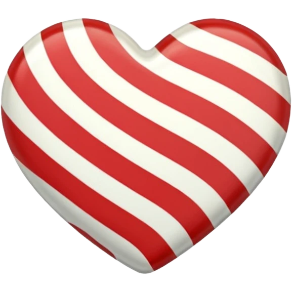 heart shaped peppermint candy emoji