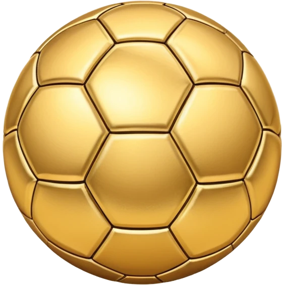 Golden soccer ball  emoji