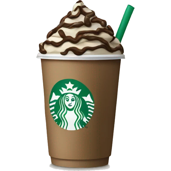 A Starbucks coffee emoji