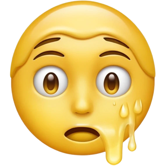 Face Exhaling emoji  with sweat emoji