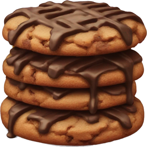 german chocolate cookie emoji