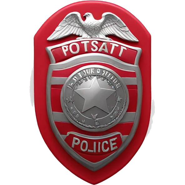 police badge red emoji