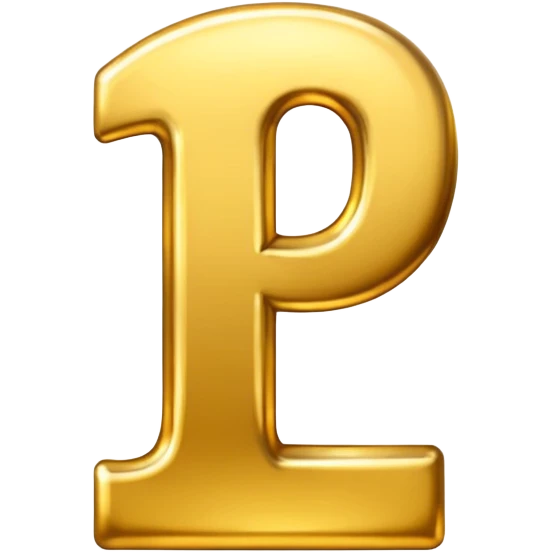 Number 1 with golden color emoji