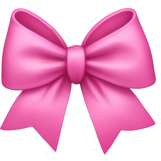 Pink bow emoji