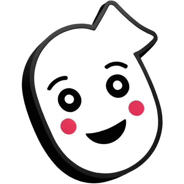 The verified black white TikTok emoji