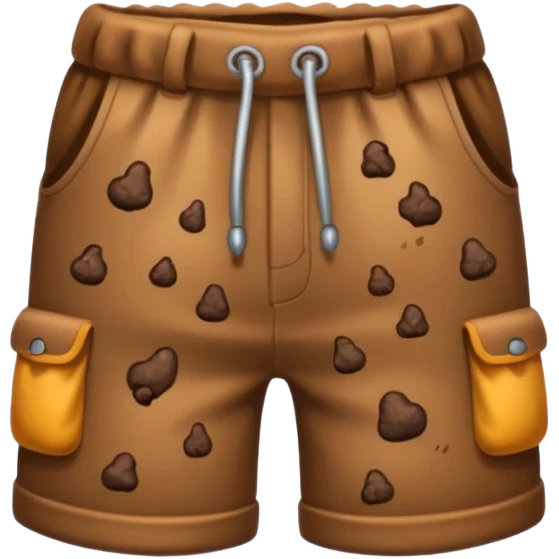 Poop wearing shorts emoji