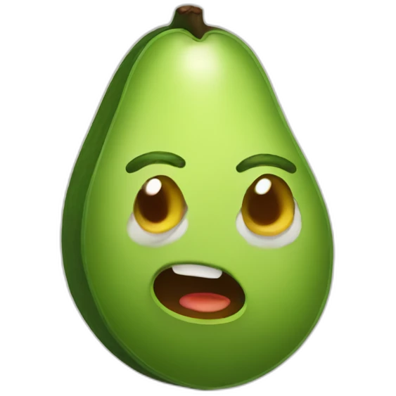 Shooting avocado emoji