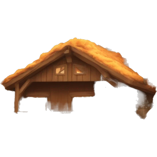 autumn cosy cabin emoji