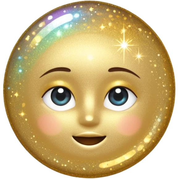 sparkling shiny glitter, with bright sparkles and shimmering particles emoji
