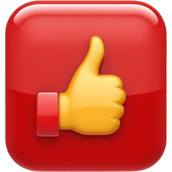 LIKE button for youtube emoji