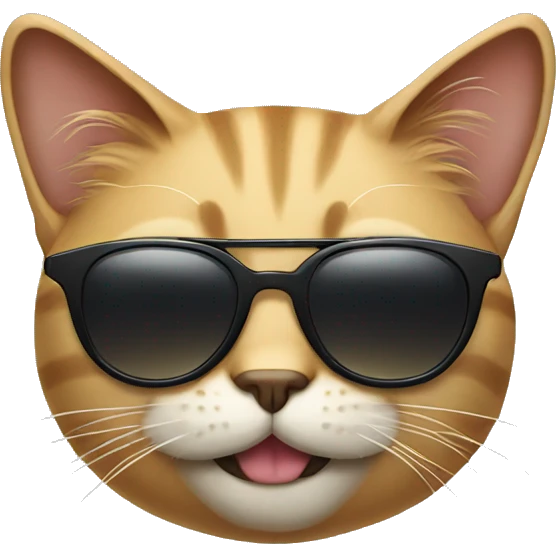 Cat with sunglasses emoji