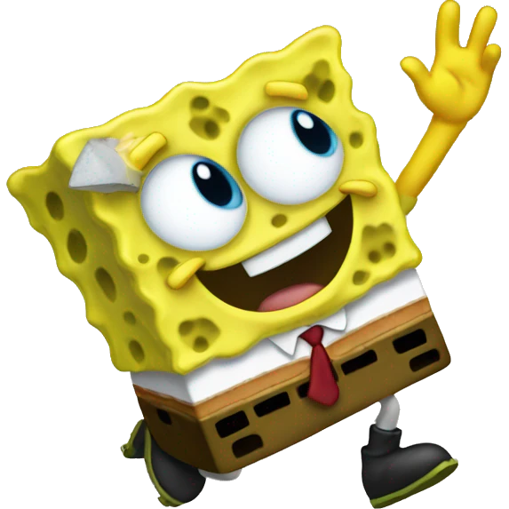 waving Spongebob emoji
