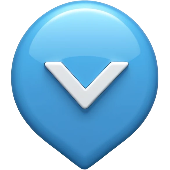 Blaues häckchen emoji