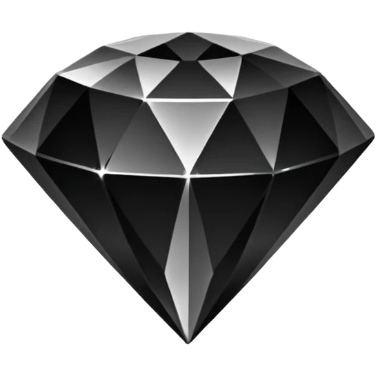 Emoji diamant Noir emoji