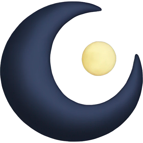 Crescent moon xD emoji