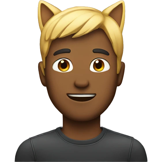man with cat ears emoji