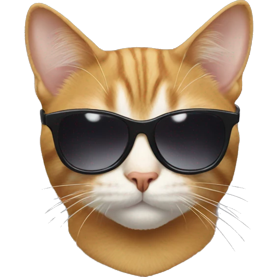 Cat with sunglasses emoji