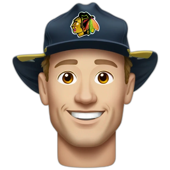 Jonathan Toews as beach bum emoji