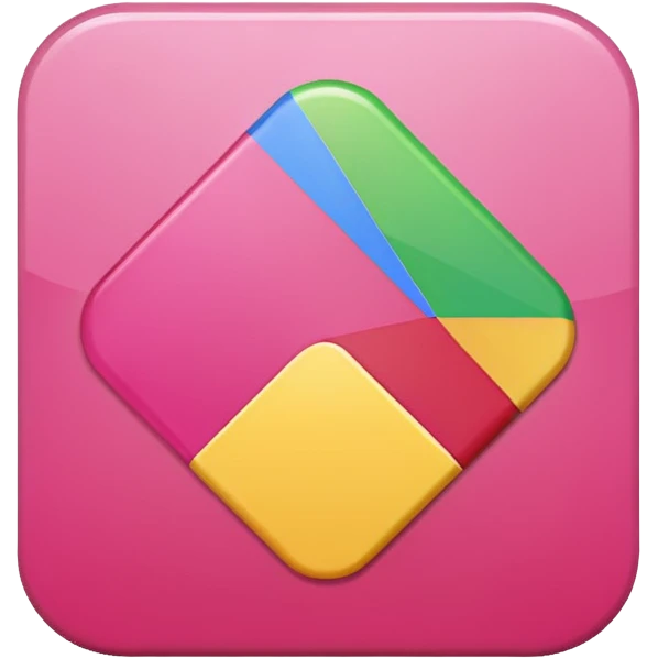 pink google play store emoji
