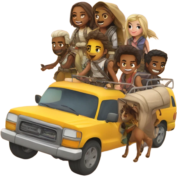 desert adventure with friends emoji