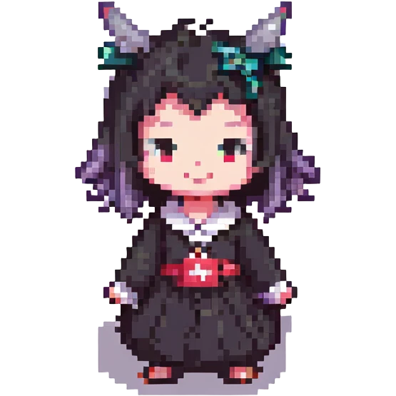 Kuromi character, retro and cute, transparent PNG emoji