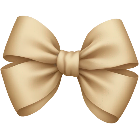 beige bows  emoji