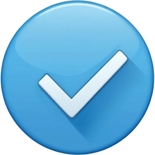 centang biru bulat emoji