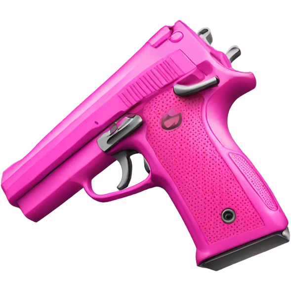 Pink gun emoji