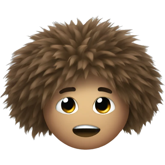 Hair ball emoji