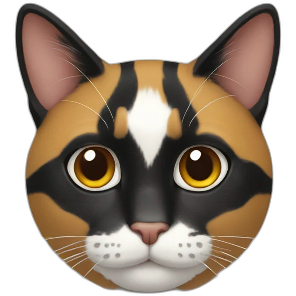 Gato tricolor emoji