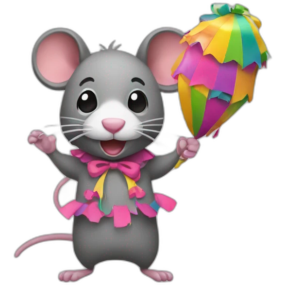 rat with piniata emoji
