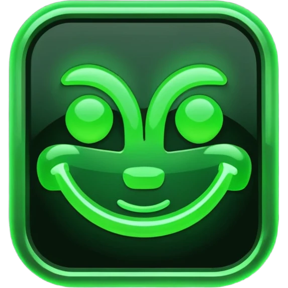 neon cyberpunk computer code emoji