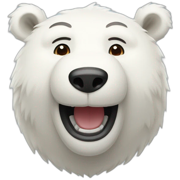 Smiling-polarbear emoji