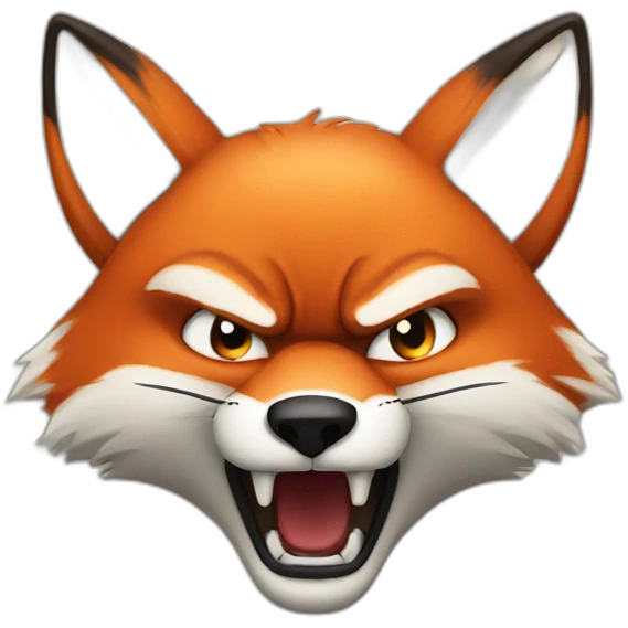 an angry fox emoji