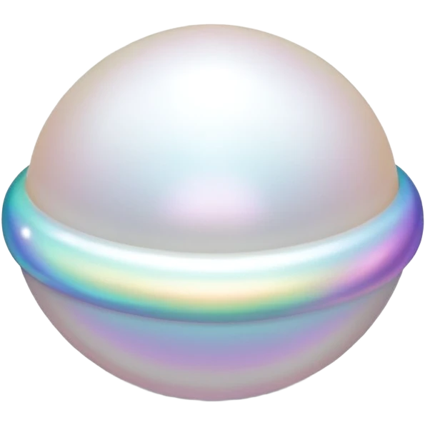 a pearl emoji