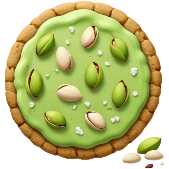 Pistachio cookie emoji