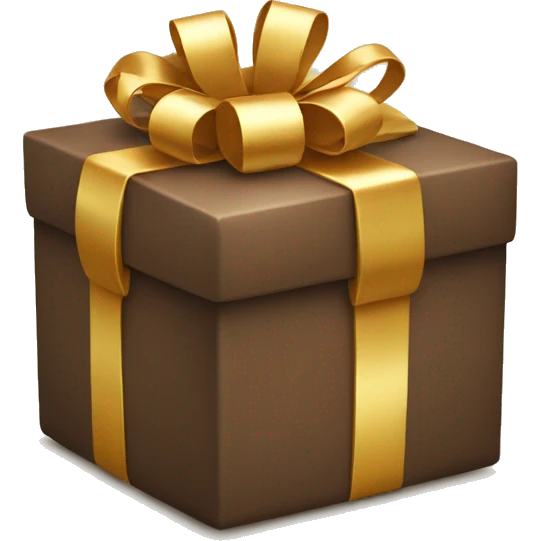 Gift with golden bow emoji
