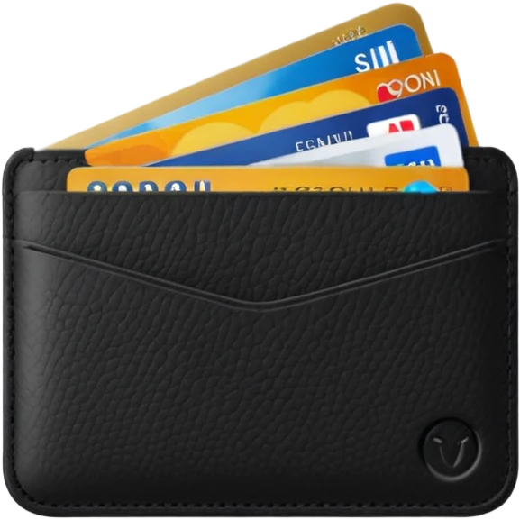 Card holder – slim wallet for credit cards. emoji