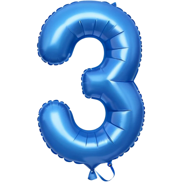 The number 31 in blue balloons emoji